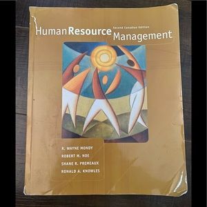 Human Resource Management textbook second Canadian edition.